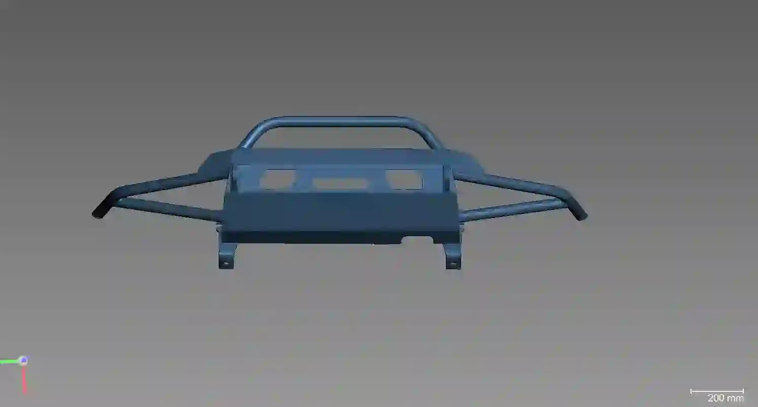3D model created by 3D scanning the hood of a car.